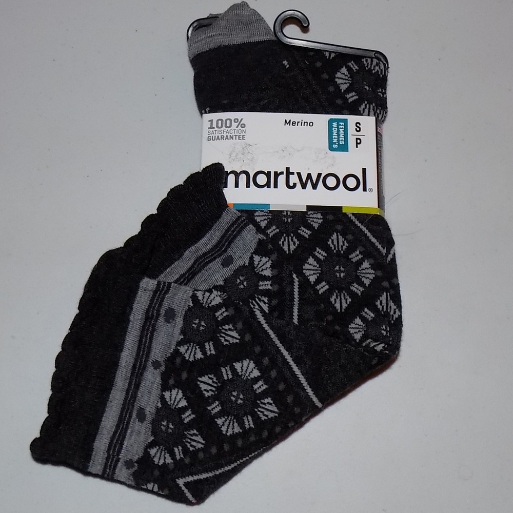 New Smartwool over calf charcoal heather Socks - Picture 2 of 5